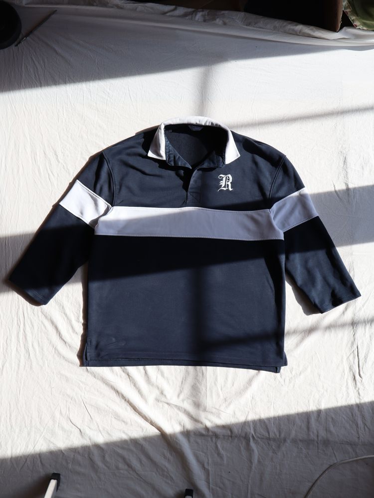 Rita Ora Primark Navy And White Rugby Shirt