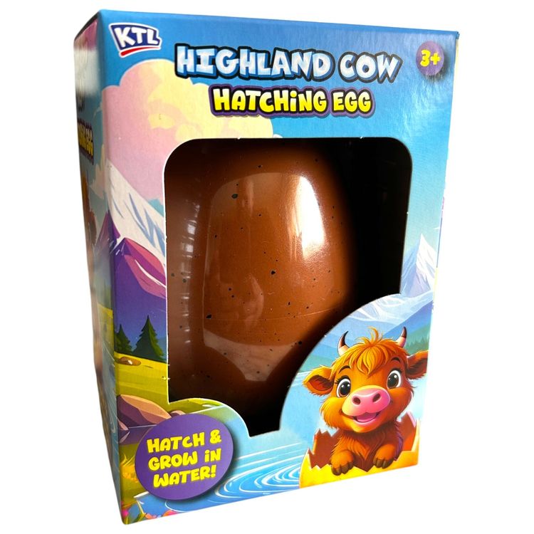 Highland Cow Hatching Egg Toy