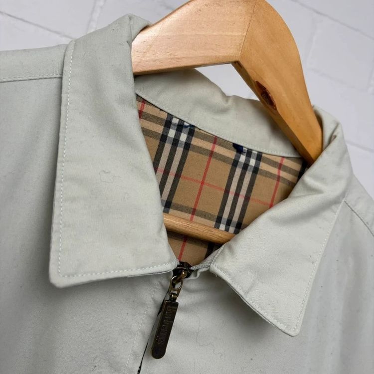 Burberry Cream Vintage Harrington Jacket image 2
