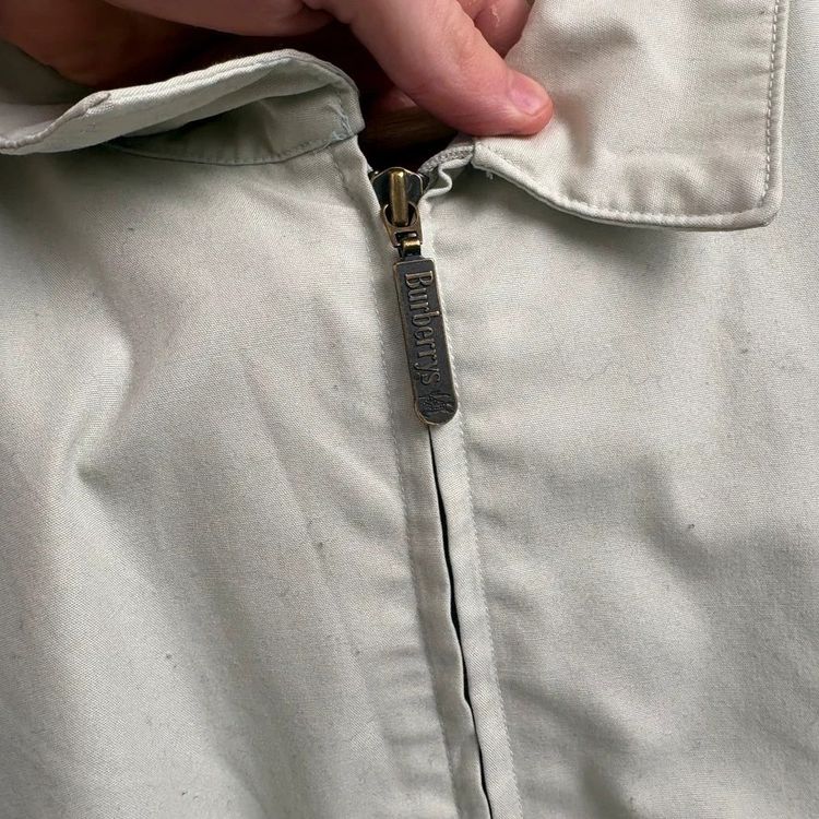 Burberry Cream Vintage Harrington Jacket image 5