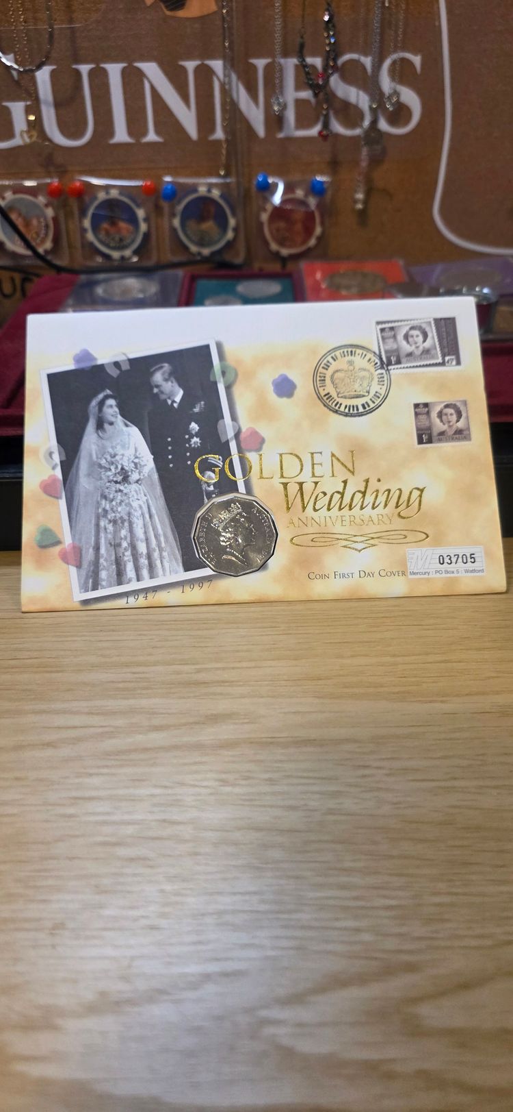 Golden Wedding Anniversary Coin Set image 1