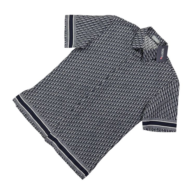 Dior Oblique Men’s Button-up Short Sleeve Shirt - 37 (Fit Small)