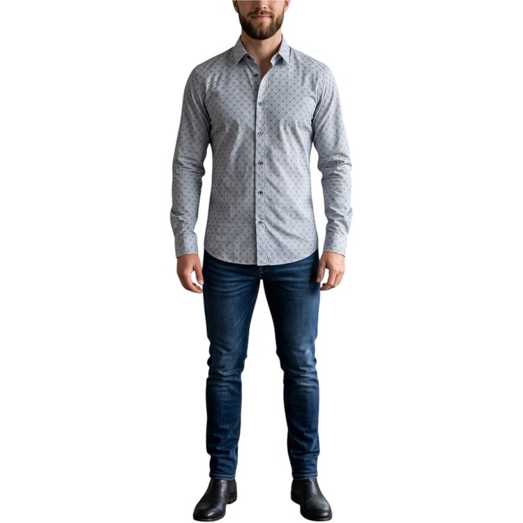 Diesel Mens Shirt S-Blanca Chemise Long Sleeve Summer Top Premium Quality Shirts