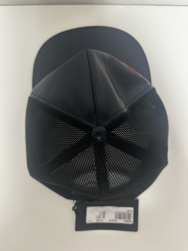 Versace Blue Leather And Mesh Cap image 6