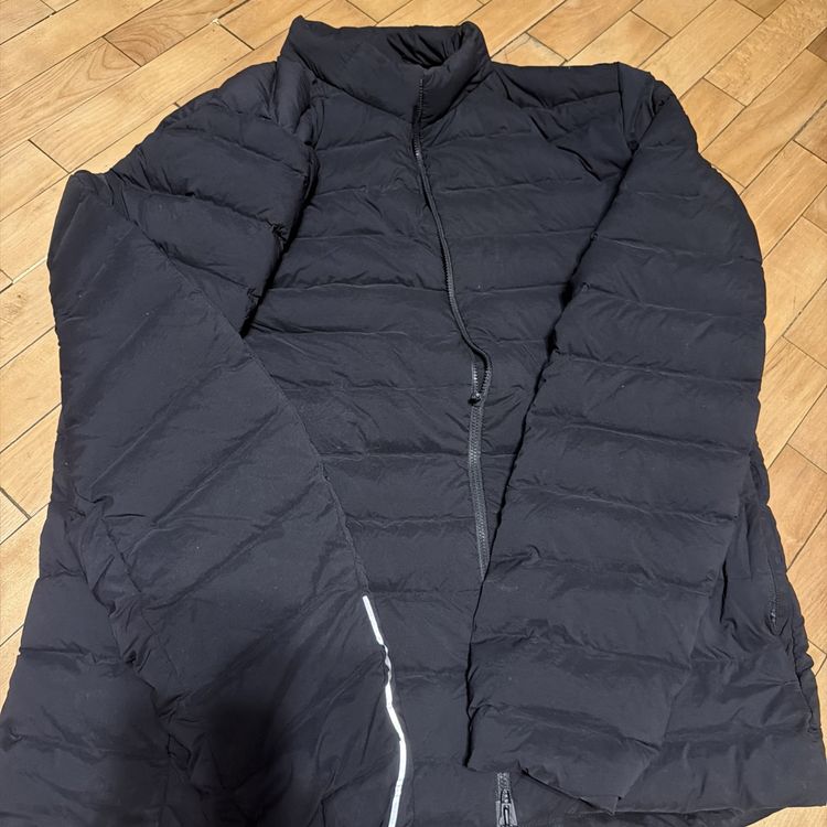 Lululemon Mens Black 700 Goose Down Fill Navigation Puffer Jacket Coat Large image 1