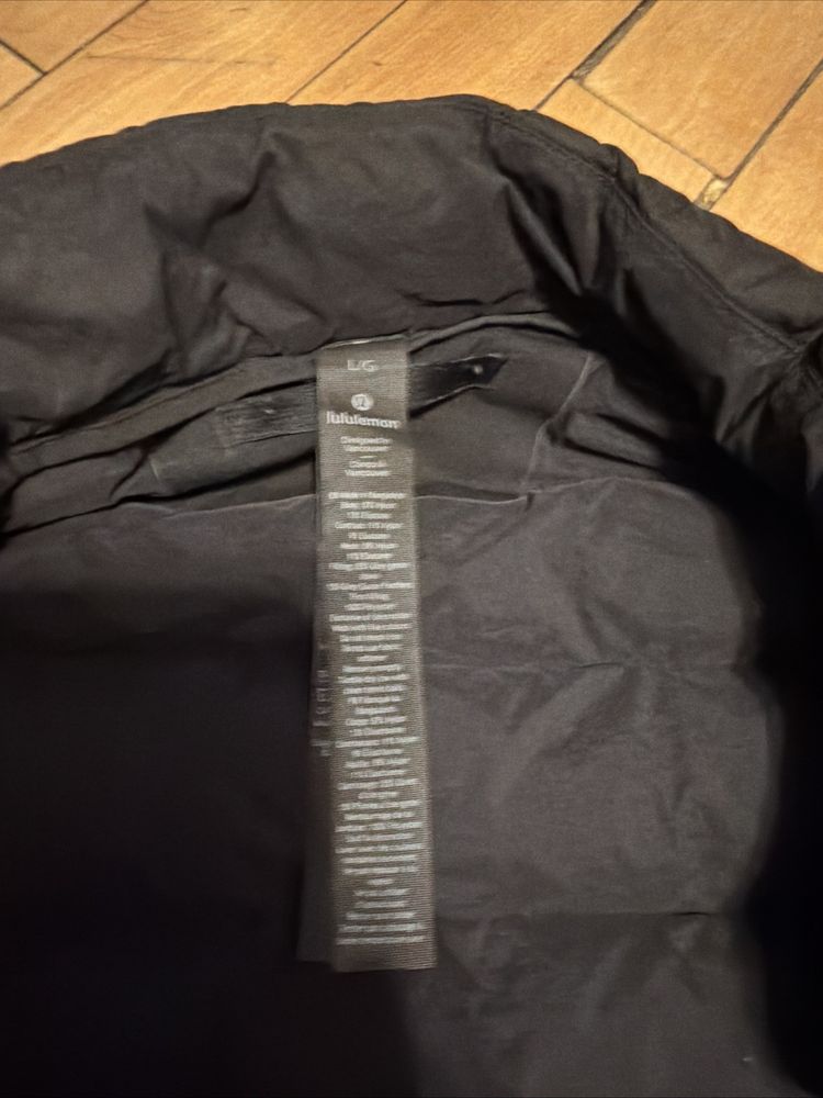 Lululemon Mens Black 700 Goose Down Fill Navigation Puffer Jacket Coat Large image 4