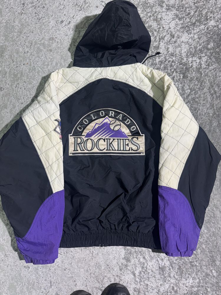  MLB Colorado Rockies Hooded Jacket obraz 1