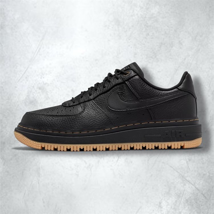 Nike Air Force 1 Luxe ‘Black/Black-Bucktan-Gum Yellow’ (SIZE UK 6)