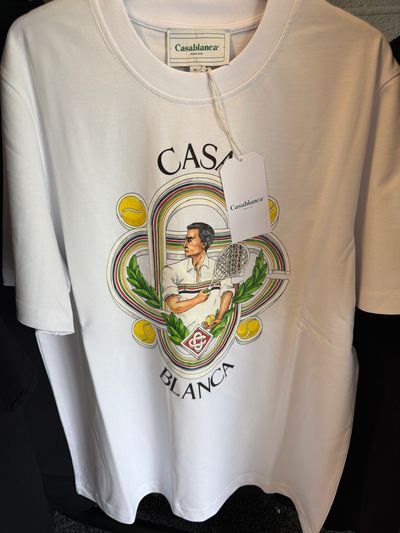 Casablanca White Graphic T-Shirt