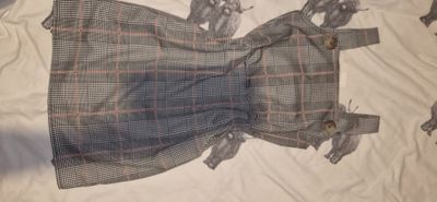 Select Checked Pinafore Dress