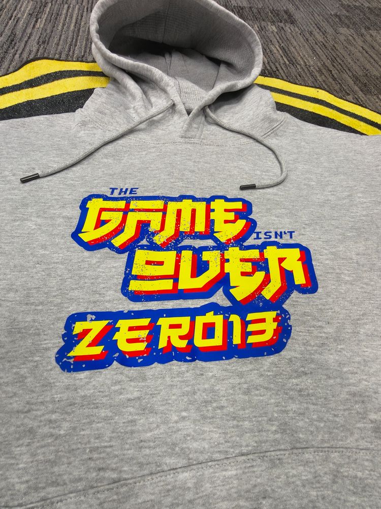 Zero13 Game over grey Hoodie, brand new, all sizes 