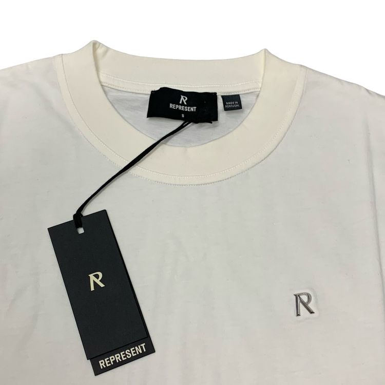 Represent Small Tee Metal Initial R Flat White T-Shirt image 11