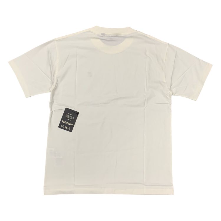 Represent Small Tee Metal Initial R Flat White T-Shirt image 4