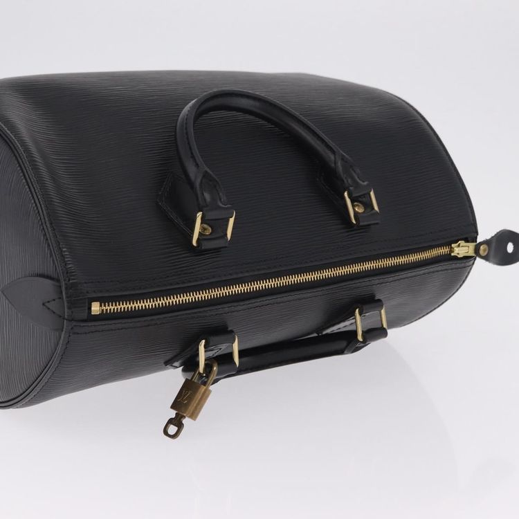 LOUIS VUITTON Epi Speedy 30 Hand Bag Noir black M43002 LV Auth 210985V - Jerrillo image 6