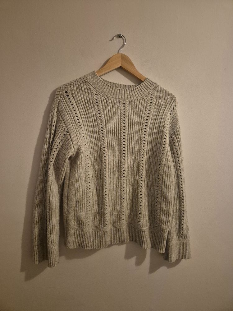 M&S Grey Knitted Sweater