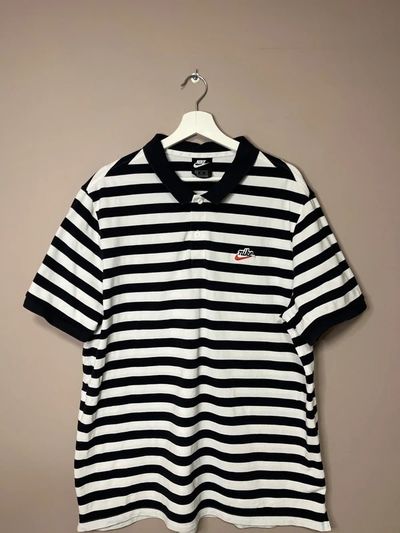 Nike Striped Polo Shirt #M