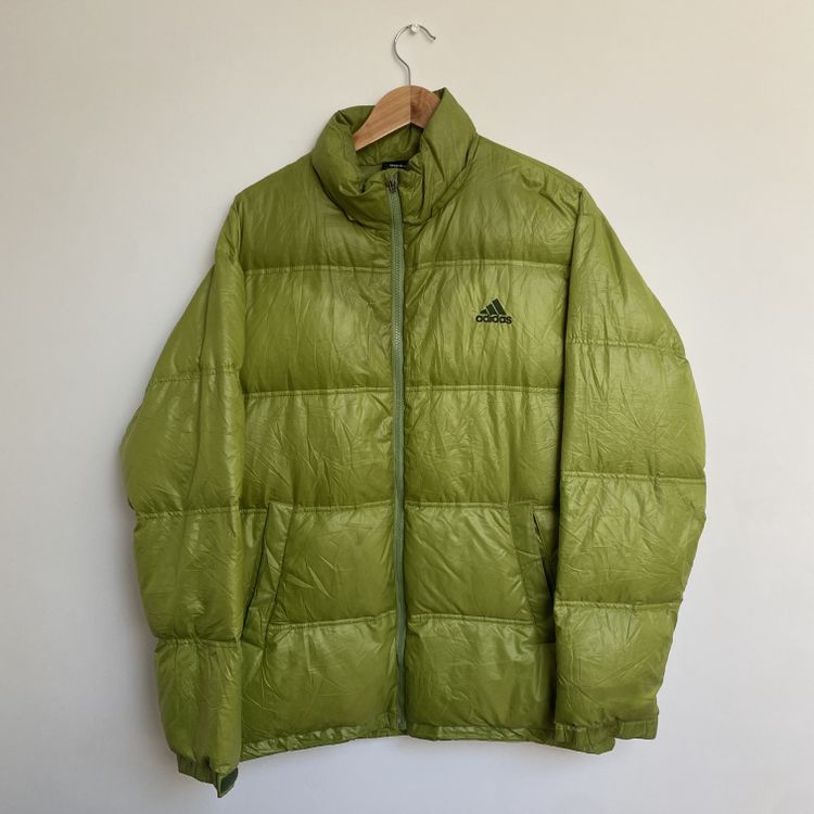 Green adidas puffer