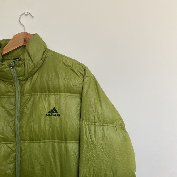 Green adidas puffer  4