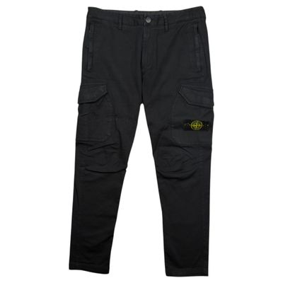 S/S 20 Stone Island Stretch Cotton Broken Twill Cargo Trousers