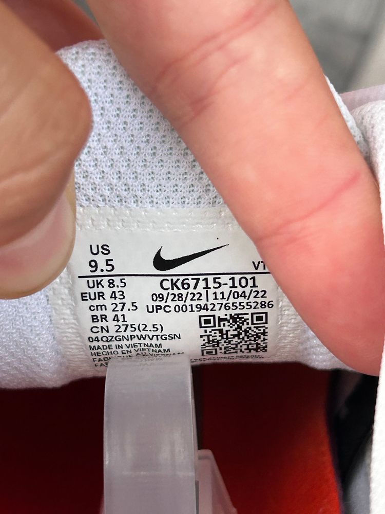 Immagine di Nike Air Max Plus TN Tuned 3 Trainers ‘White Grey Safety Orange’ - Size UK 8.5  10
