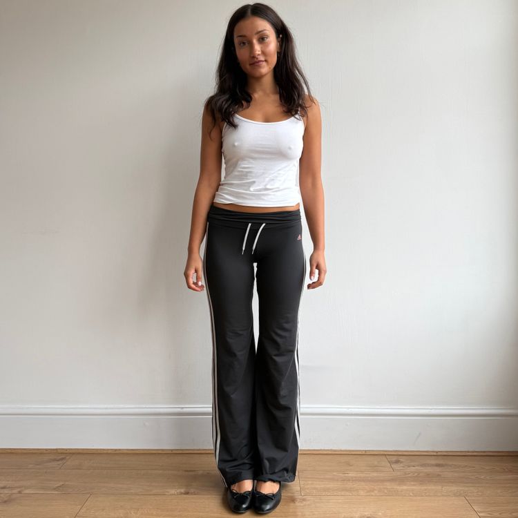 Adidas fold waist yoga pants - Size S image 1