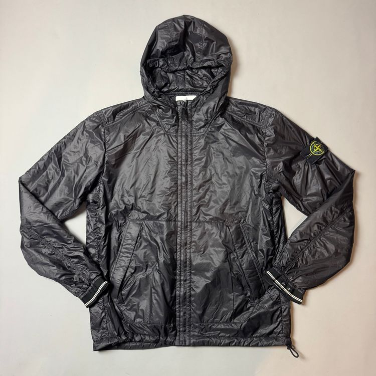 Stone Island Black Micro Rip Stop Primaloft Packable Lightweight Jacket - XXL