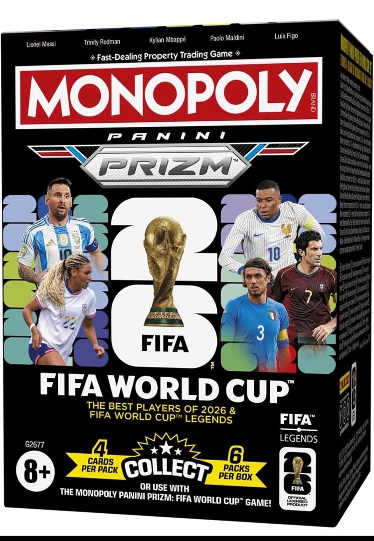 Monopoly Panini Prizm Fifa World Cup Trading Card Game