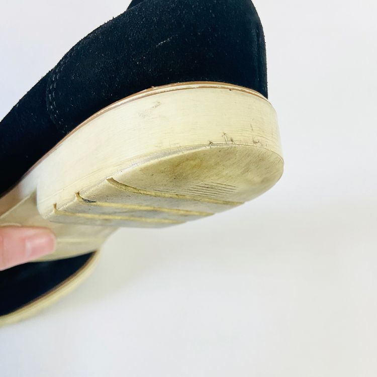 Kurt Geiger | Black Suede Leather | Tassel Loafers Flat Shoes | Size 6 (39) | Work Casual image 3