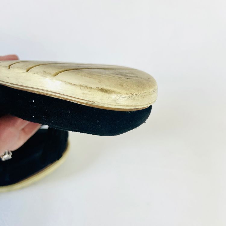 Kurt Geiger | Black Suede Leather | Tassel Loafers Flat Shoes | Size 6 (39) | Work Casual image 9