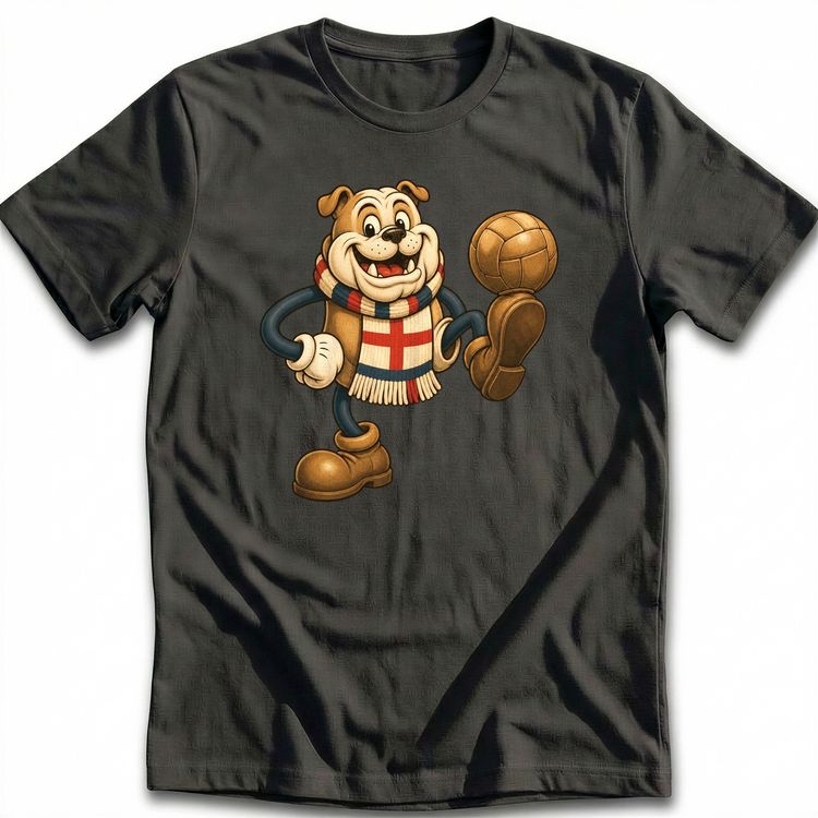 English Bulldog Wearing Football T-Shirt EU 3