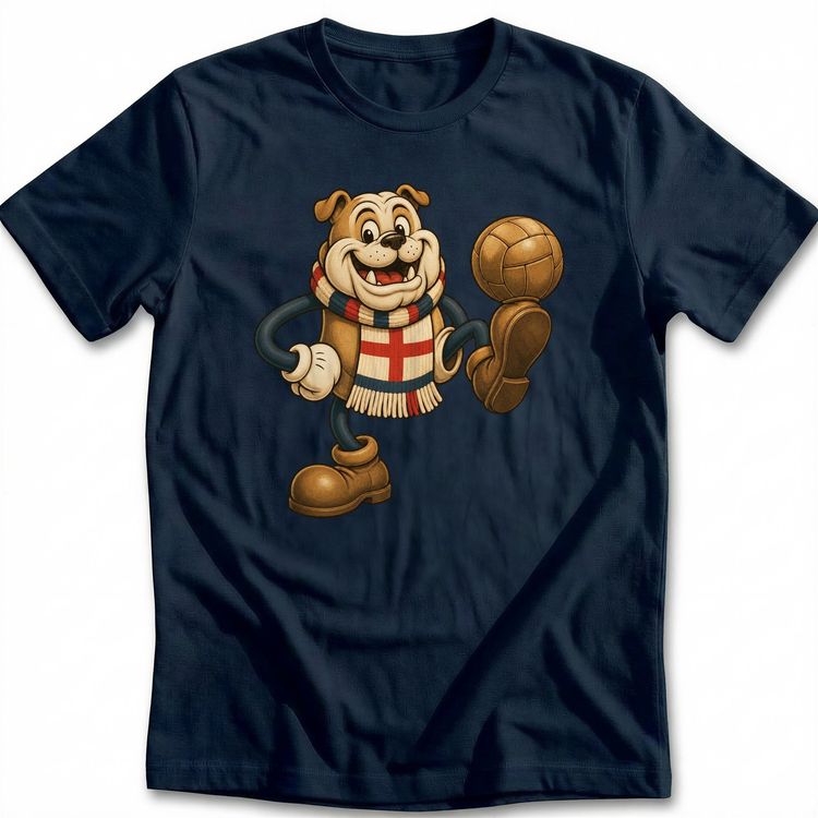 English Bulldog Wearing Football T-Shirt EU 2