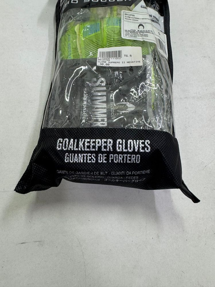 Ho soccer clone supremo II negative size 5 guanti portiere calcio nuovi 2