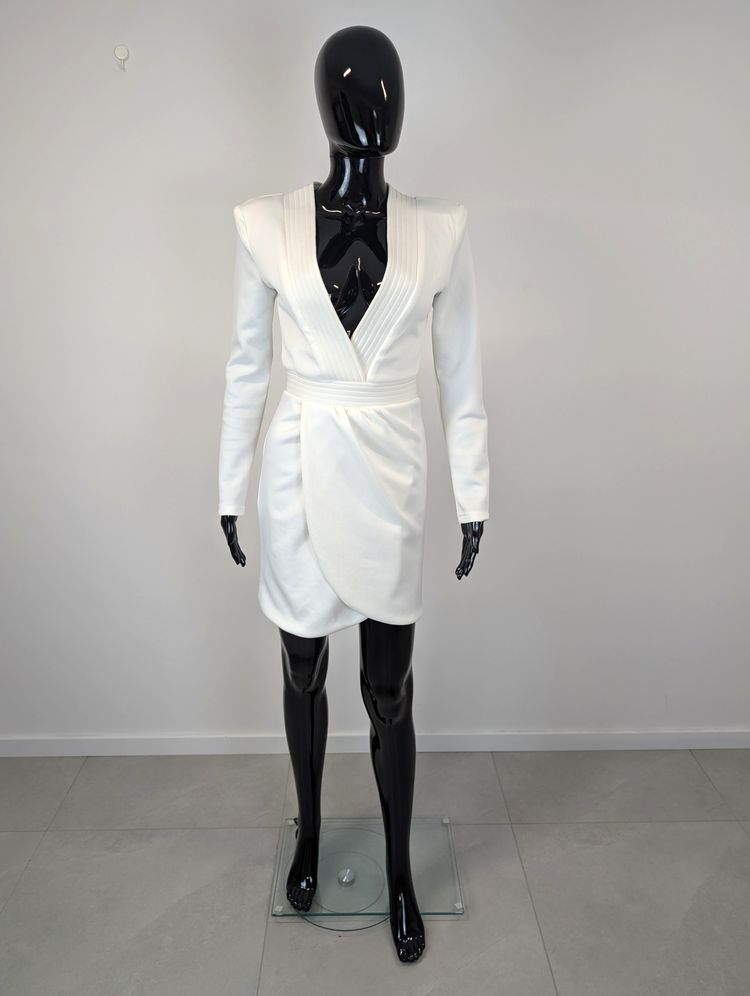 White Long Sleeve Dress 2