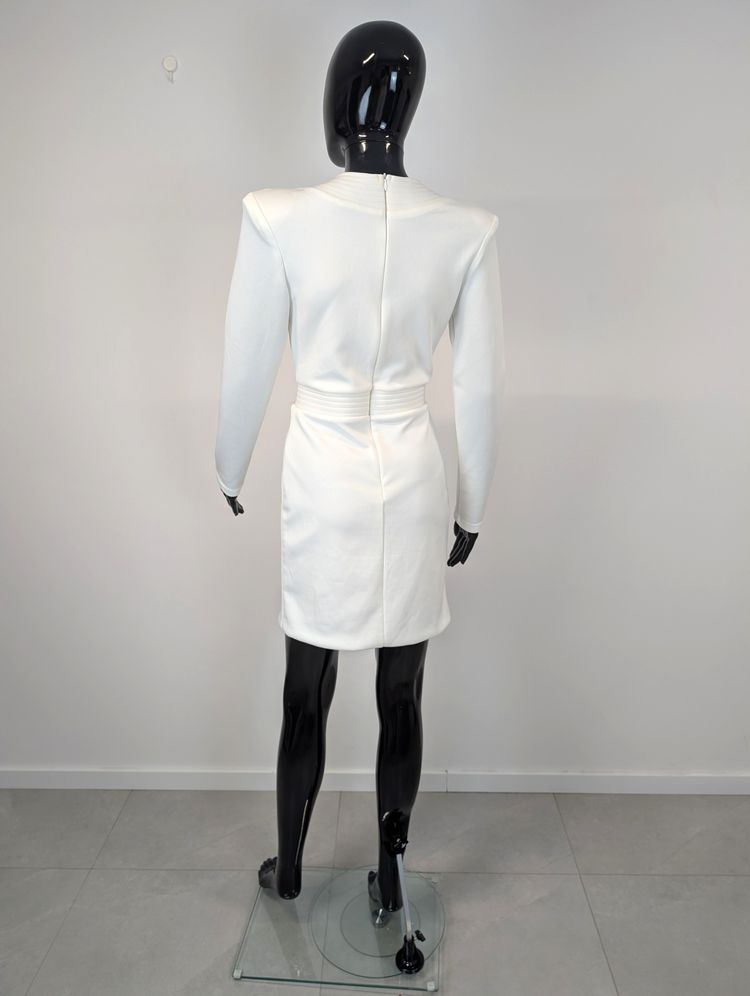 White Long Sleeve Dress 3