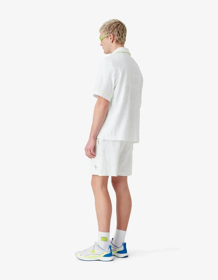 Casablanca White Towelling Monogram Short image 3