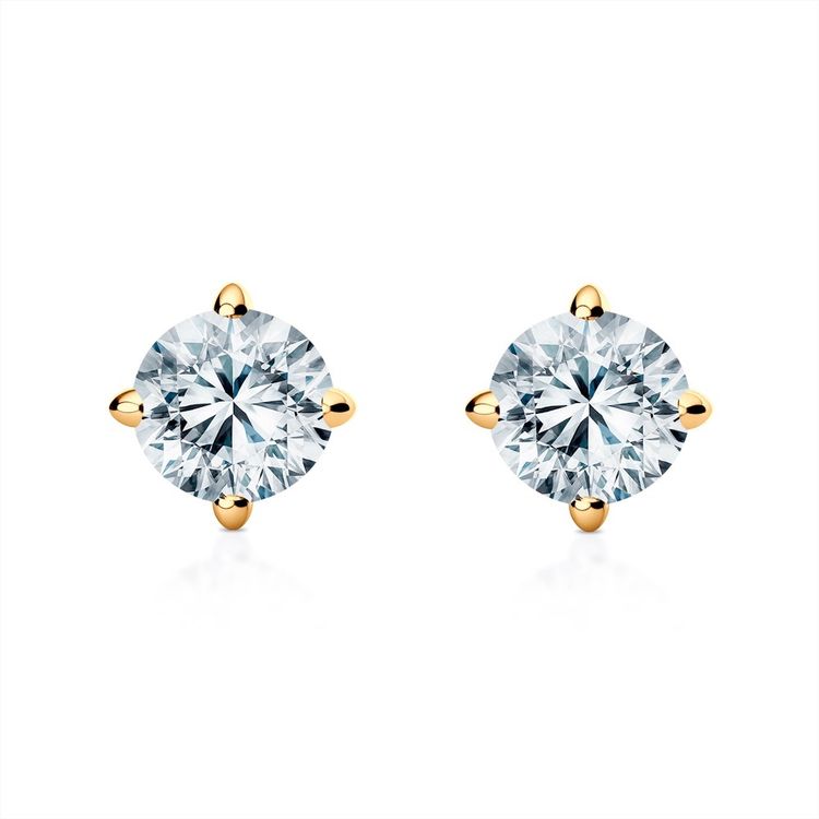 KOLCZYKI MOSSANIT VVS 925SREBRO+POZŁACANIE585