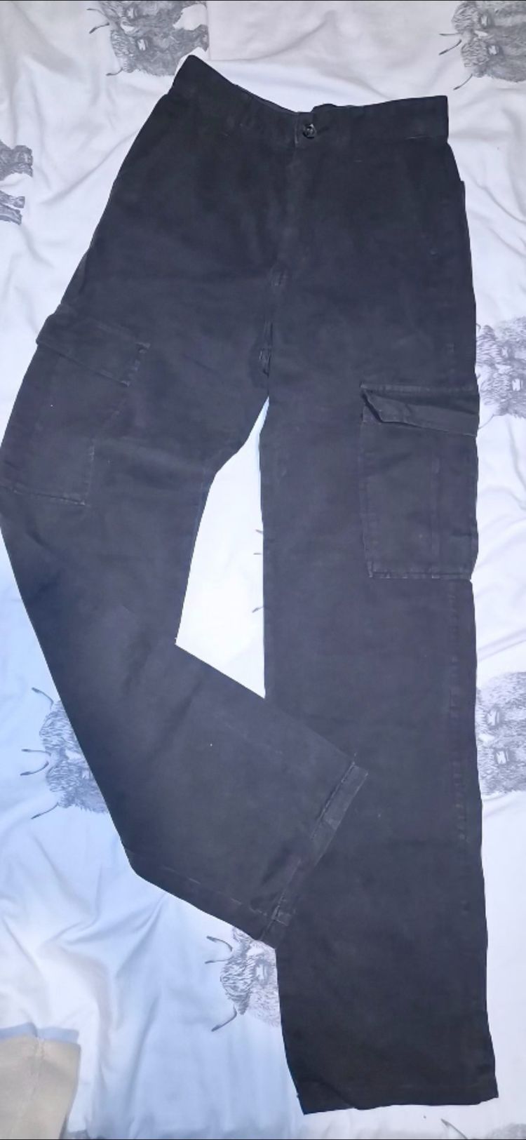 Black stradivarius Cargo Pants image 3