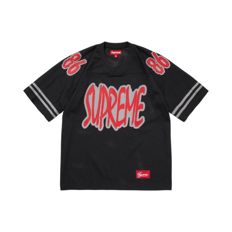 Unknown Supreme Reflective Football Jersey ‘Black’ product image
