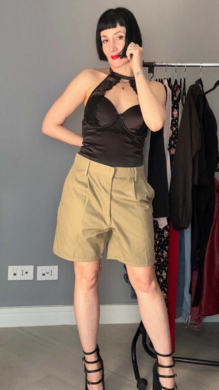 Pantaloncino beige