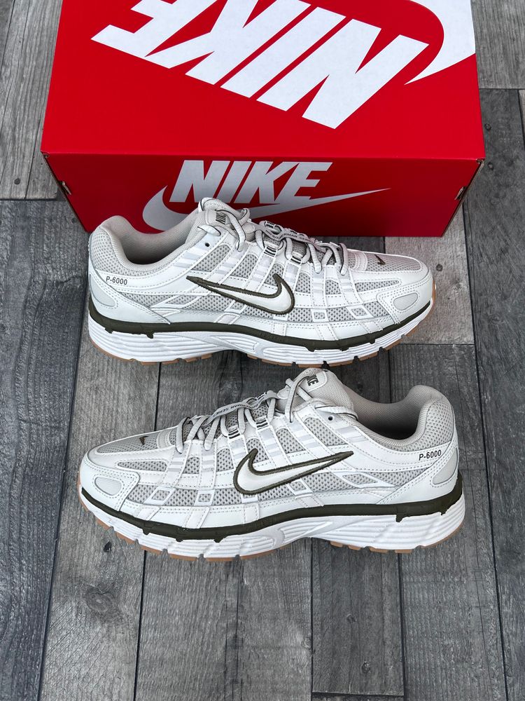 Nike P-6000 Trainers - ‘Light Bone Medium Olive’ - Size UK 7  3