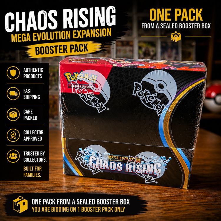Pokémon 2 x Chaos Rising Mega Evolution Expansion Booster Pack product image