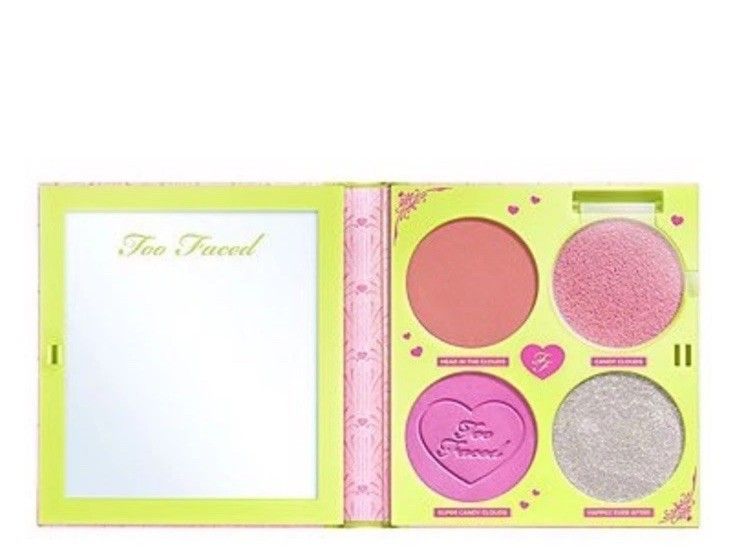Too Faced Ltd Ed Fairytale Crush Blush & Highlighter Palette 4 Shades BNIB imagen 3