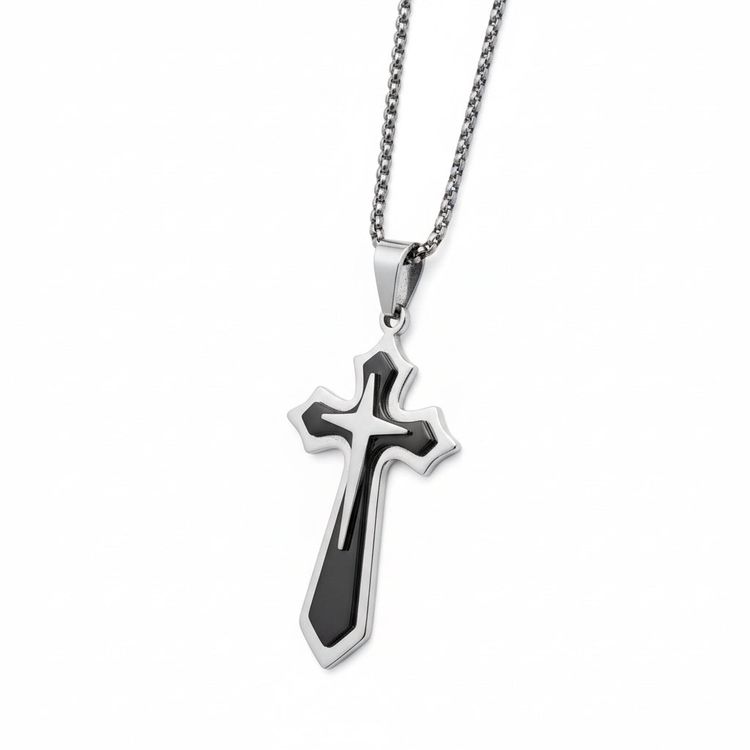 Collana BOLD CROSS Bicolor | Eldra Milano image 1