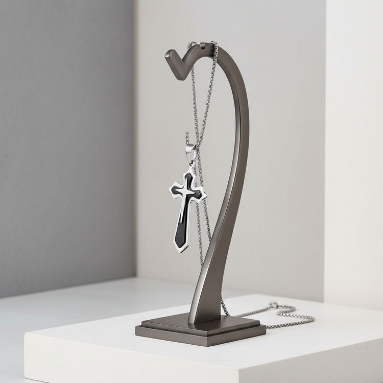 Collana BOLD CROSS Bicolor | Eldra Milano image 4