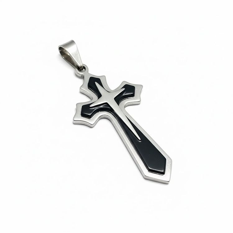 Collana BOLD CROSS Bicolor | Eldra Milano image 5