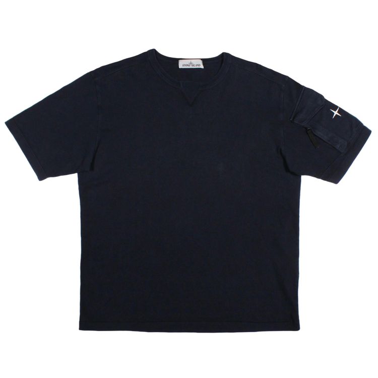 Stone Island Large Stone Island Navy Blue Embroidered Logo T-Shirt  product image