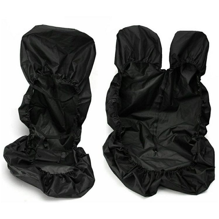 Black Waterproof Van Seat Covers 2-1 ONLY For Ford Transit Car Seat Cover Protector Set 3