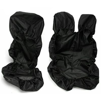 Black Waterproof Van Seat Covers 2-1 ONLY For Ford Transit Car Seat Cover Protector Set 3