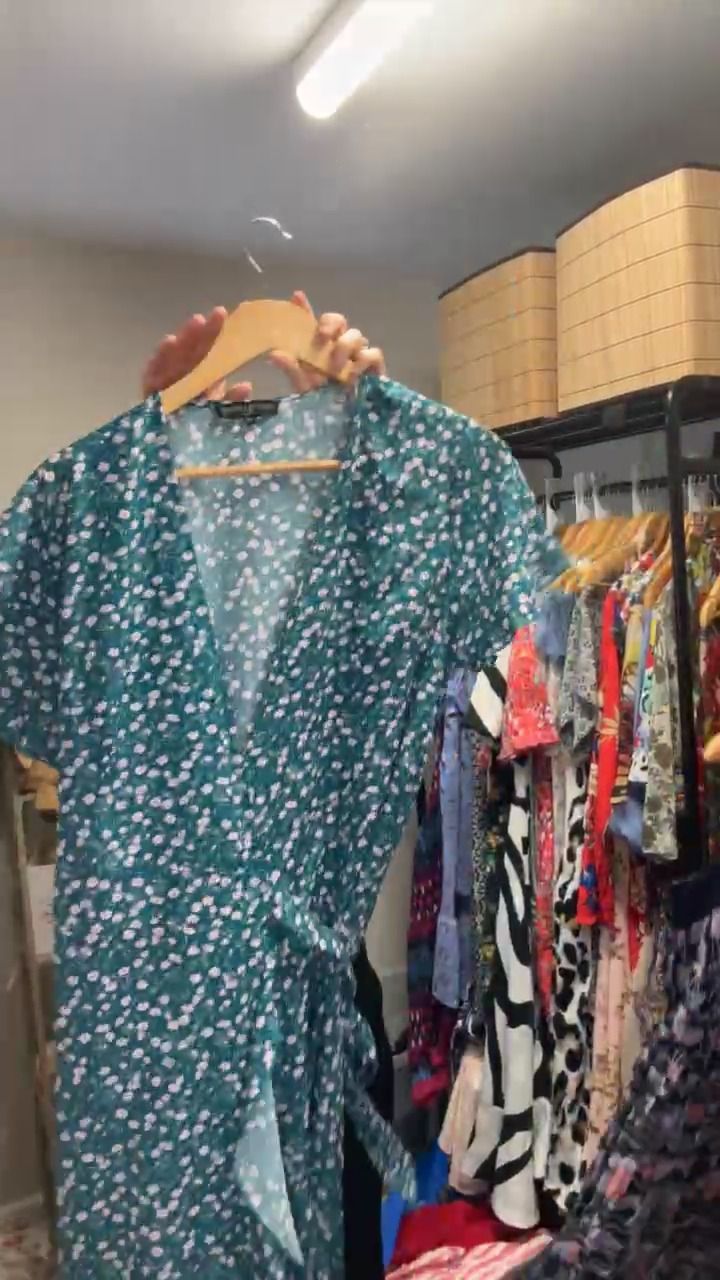 EF Collection FX Collection London XL Green Floral Dress product image