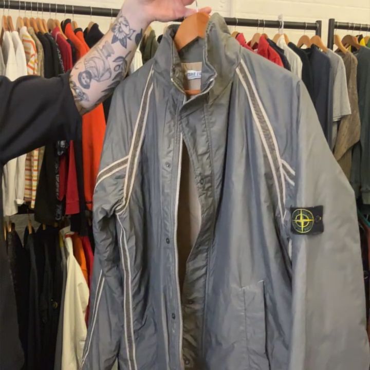 Stone Island stone island grey taped seam padded jacket xxl product image